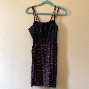 byCorpus dress- navy blue with red dots ❤️